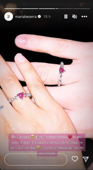 María Becerra se comprometió con J Rei: detalle en su romántica cena llamó la atención en redes