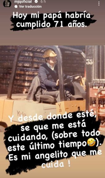 María José Quintanilla recordó fallecido padre