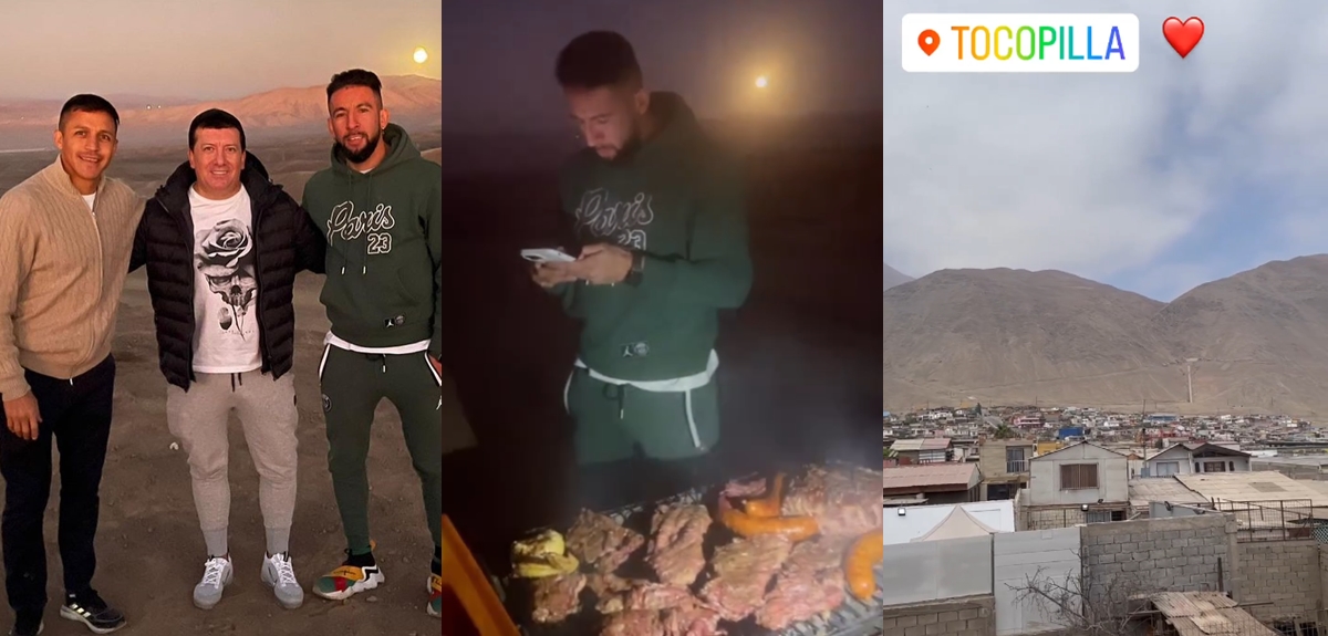 Mauricio Isla mostró su junta con Alexis Sánchez en Tocopilla: observaron superluna con asado