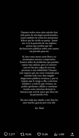 Rauw Alejandro alzó la voz tras rumores de infidelidad a Rosalía: "No podría quedarme callado"