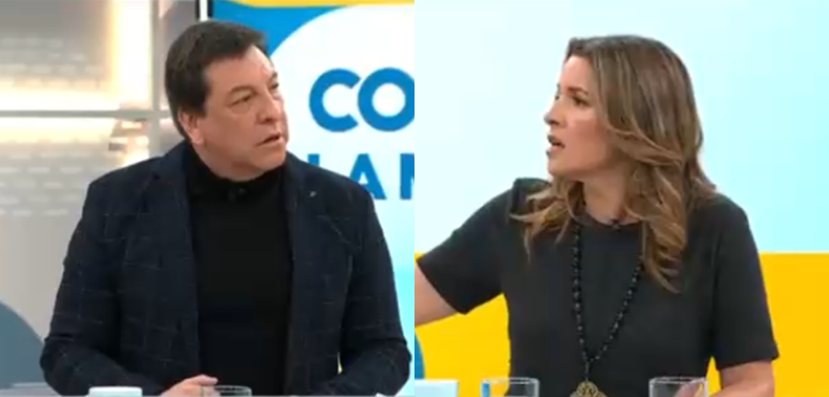 Monserrat Álvarez vivió tenso cruce con Julio César Rodríguez en matinal de CHV: 