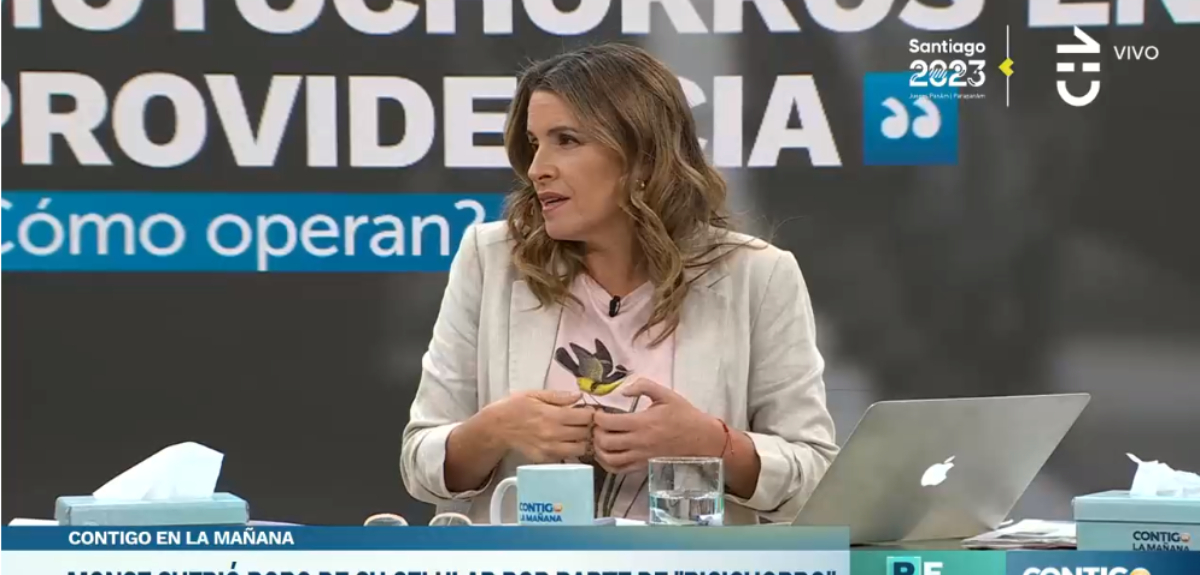 Monserrat Álvarez contó detalles en matinal de CHV del robo de su celular: “Estaba solita”