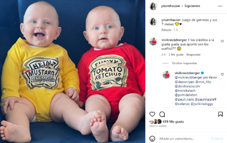 Yael Numhauser, hija de Vivi Kreutzberger, mostró cuánto han crecido sus gemelas: cumplieron 7 meses