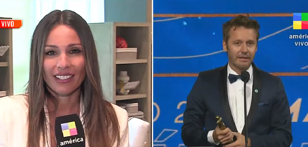 Pampita y frase viral de Benjamín Vicuña en los Martín Fierro 2023: 