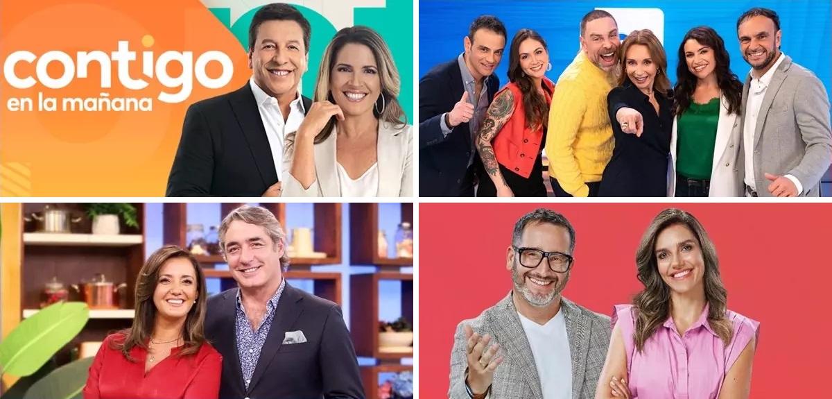 Estrecho margen entre primer y segundo lugar: así partió este lunes la lucha por el rating matinal