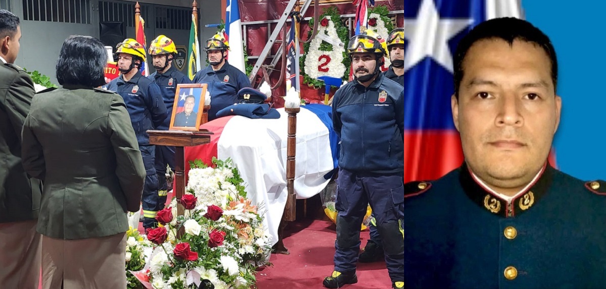 Velorio y funeral de bombero Robinson Altamirano en Linares: niño de 6 años conmovió con su homenaje