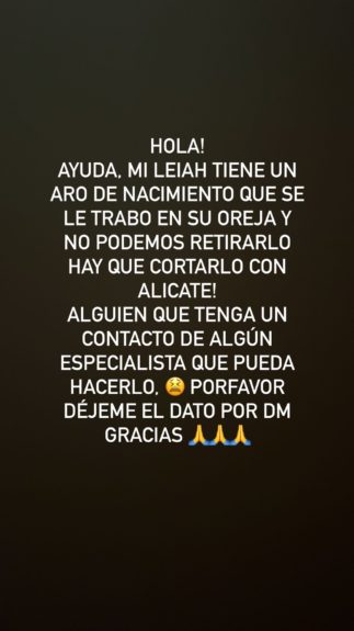 Lisandra Silva hija Leiah