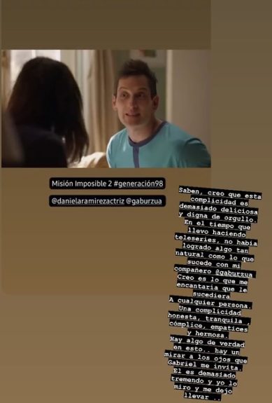 Daniela Ramírez dedicó palabras a Gabriel Urzúa