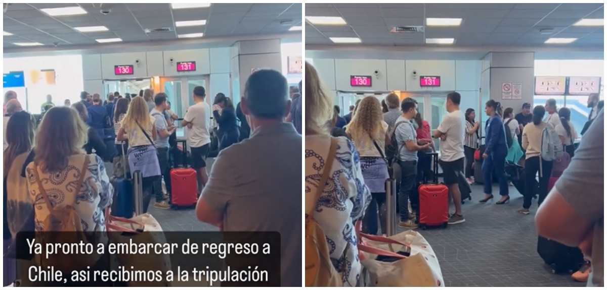 El emotivo homenaje de pasajeros a tripulación de Latam tras muerte de piloto