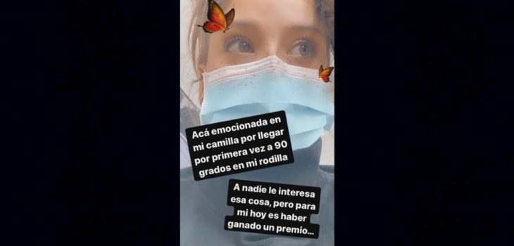 María José Quintanilla pierna