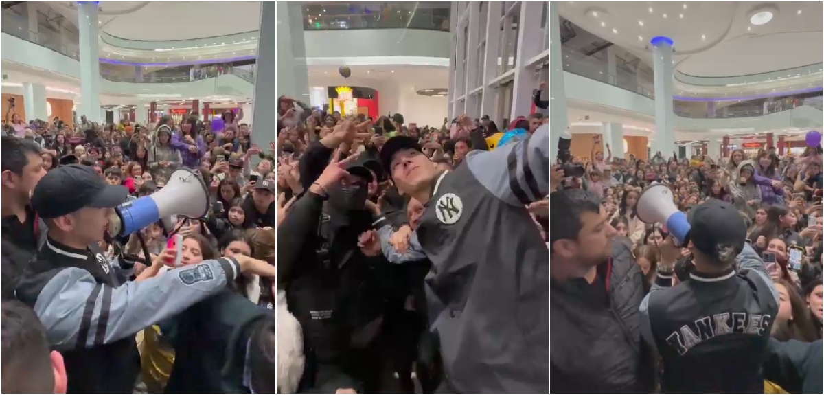 Pailita generó euforia en Puerto Montt tras aparecer de sorpresa en mall con regalo para niños