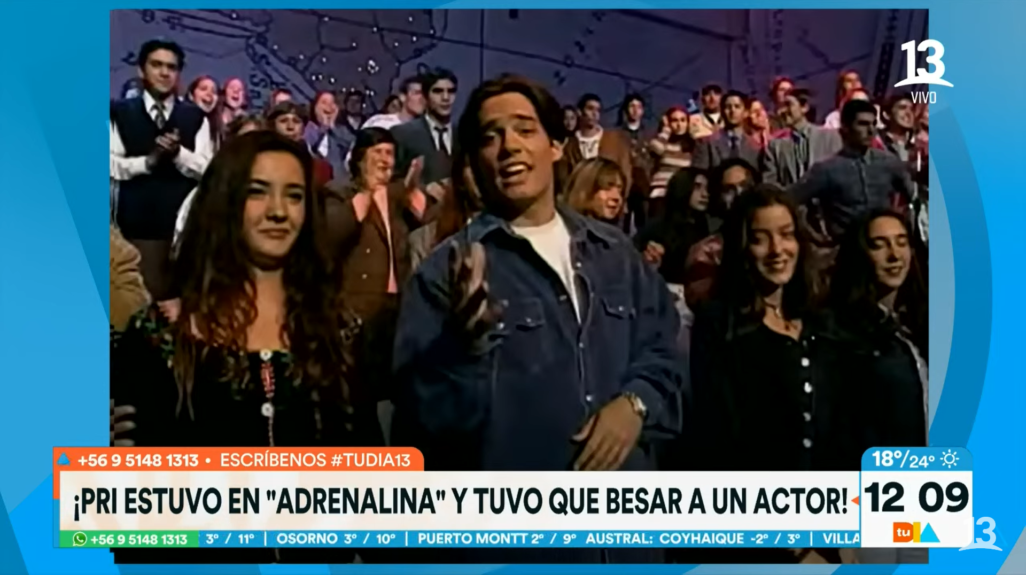 Priscilla Vargas junto a Cristián de la Fuente