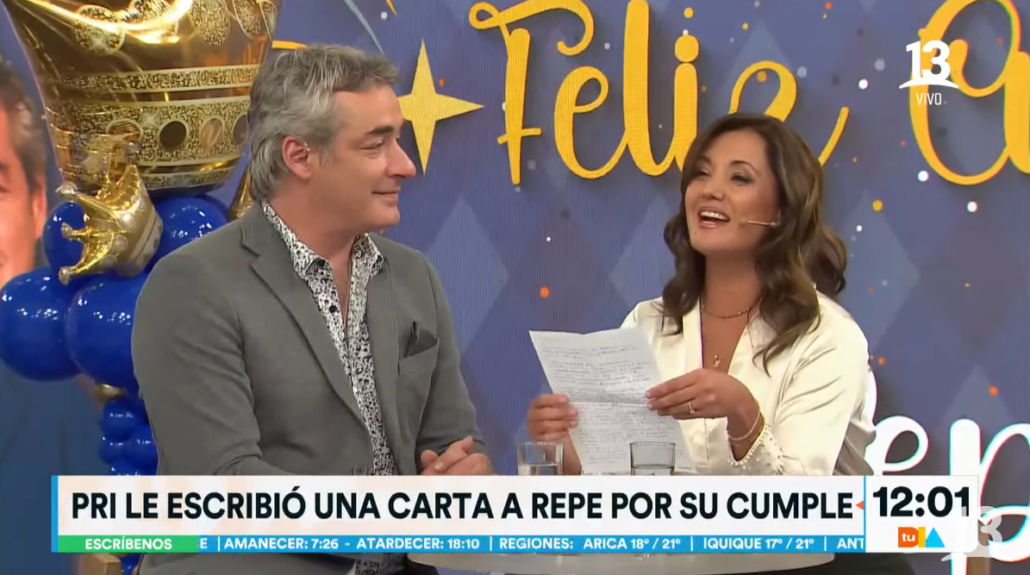 Priscilla Vargas le escribió carta a José Luis Repenning