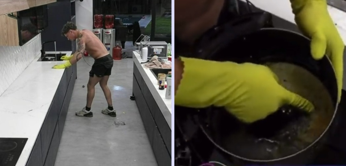 Televidentes indignados al ver estado de la cocina en Gran Hermano: destacaron que Rai la limpiara