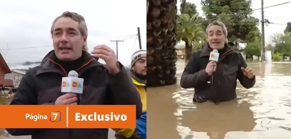 José Luis Repenning respondió a críticas por meterse al agua durante reporteo: 