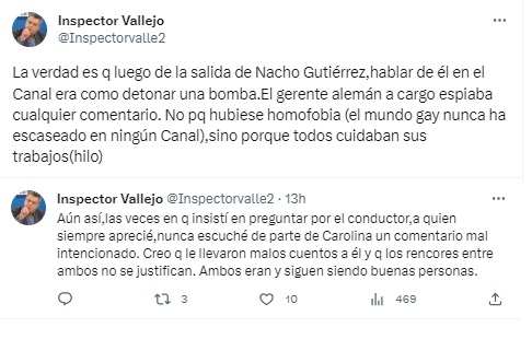 Tuit de Inspector Vallejo