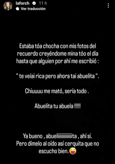 Amaya Forch recibió desubicado comentario por la edad