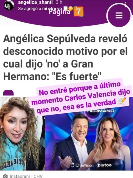 Angélica Sepúlveda productor negó su ingreso a Gran Hermano 