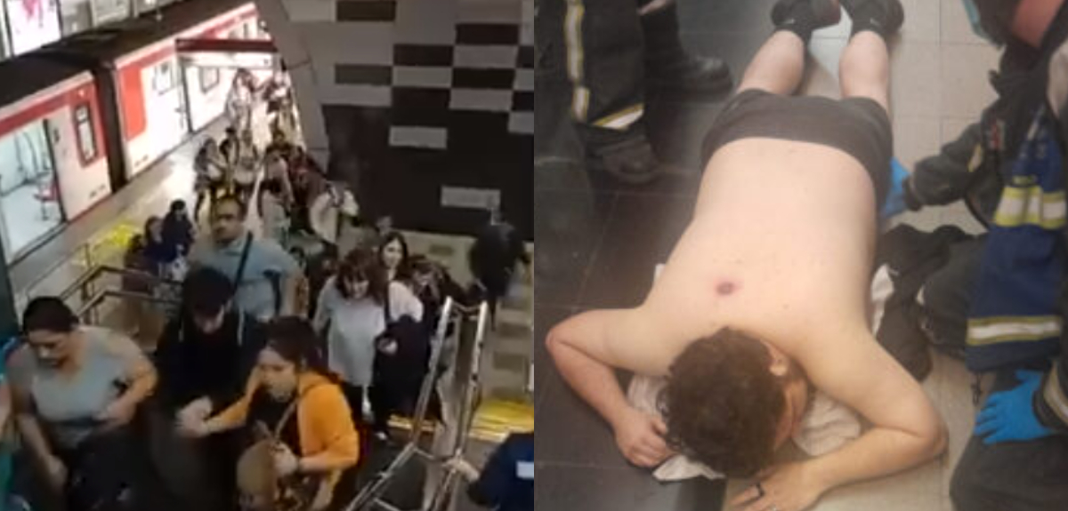 Pánico en Metro tras baleo a hombre en estación Los Dominicos: intentaron robarle celular
