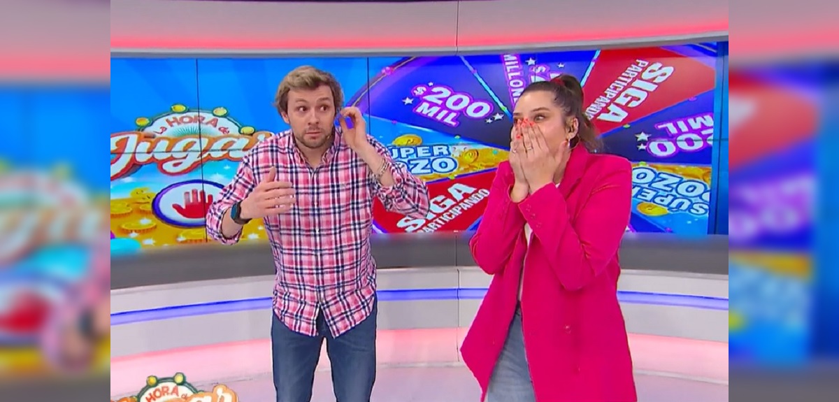 Emoción le jugó mala pasada a María José Quintanilla en La Hora de Jugar: lanzó eufórico exabrupto