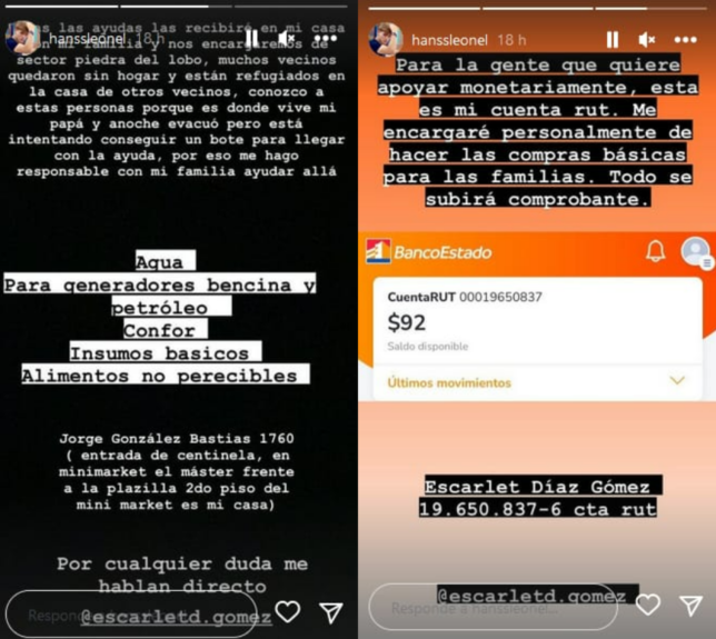 Familia de Hans de 'Gran hermano' organiza campaña para ayudar a damnificados por inundaciones