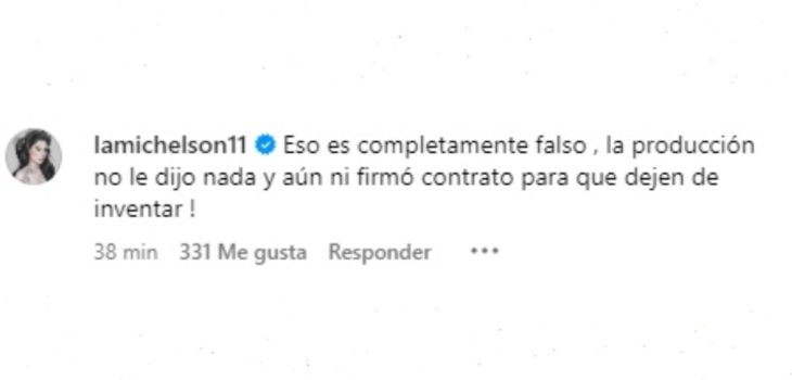 ignacia michelson comentario