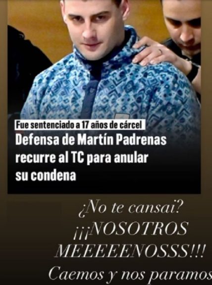 Mensaja de hermana de Antonia Barra a Martín Pradenas