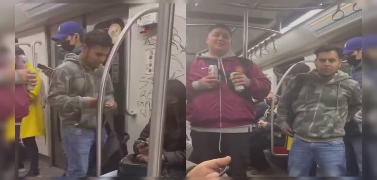 Pasajera enfrentó a sujetos que vandalizaron un vagón del Metro: “¿Por qué no te rayas el poto?”