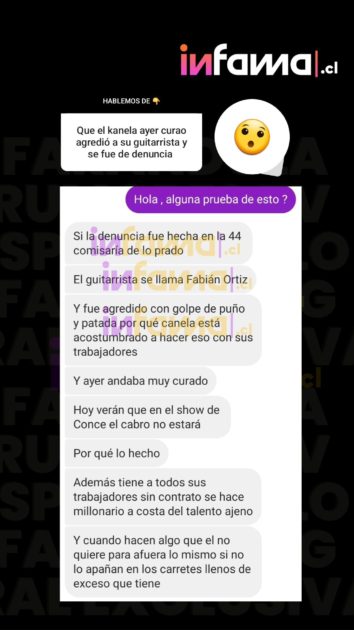 Acusan a Kanela de agredir a guitarrista de su banda: “Ya está en manos de la justicia”