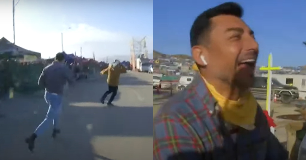 Sujeto escapó de entrevista en vivo con 'Mucho Gusto': Andrés Caniulef salió persiguiéndolo