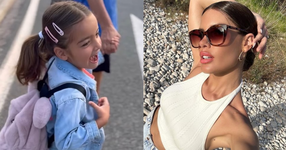 Gala Caldirola mostró el primer día de clases de su hija en España: reveló particular coincidencia