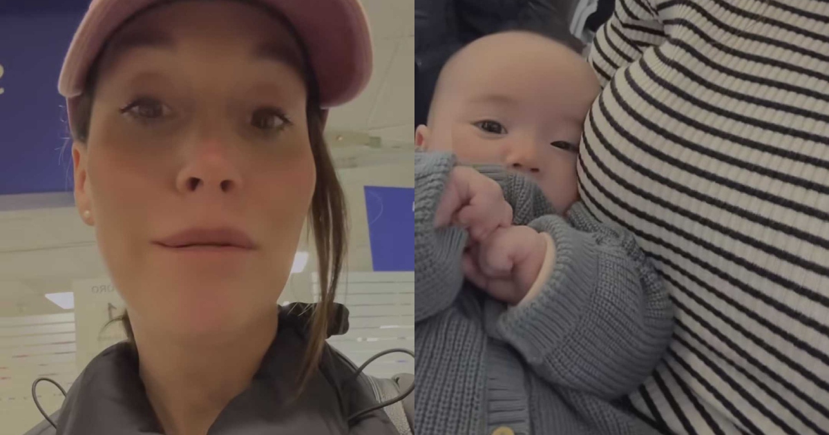 Vale Roth contó su experiencia viajando en avión con su hija de 3 meses: 