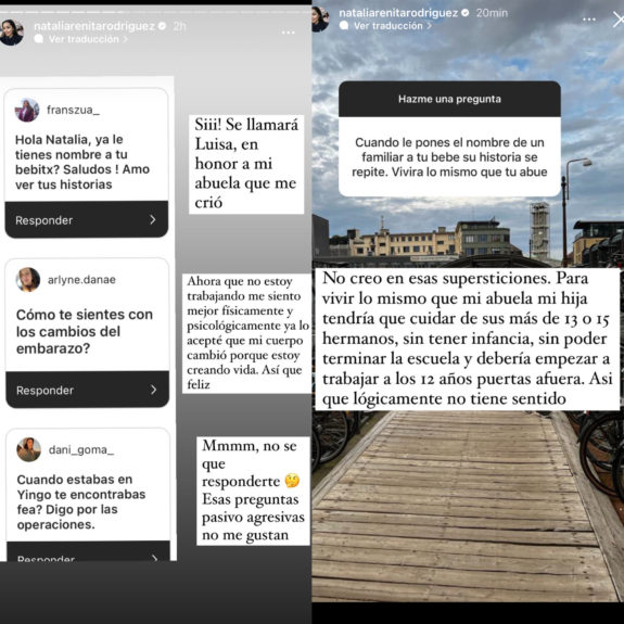 Natalia Arenita Rodríguez reveló el nombre de su hija y el significado: respondió crítica de fan