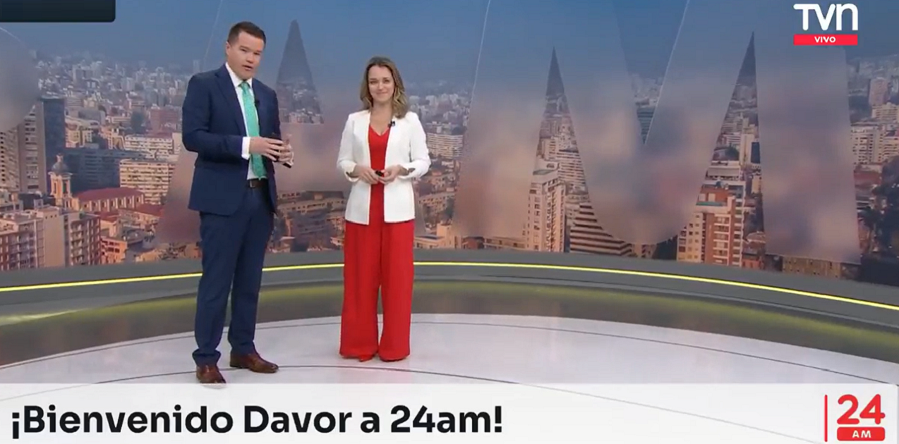 Carla Zunino dio cálida bienvenida a Davor Gjuranovic a 24 AM: 