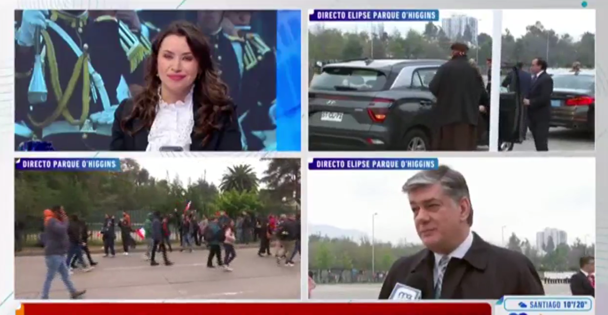 Eduardo Palacios, histórico conductor de noticias, reapareció en Mega en previa de Parada Militar 