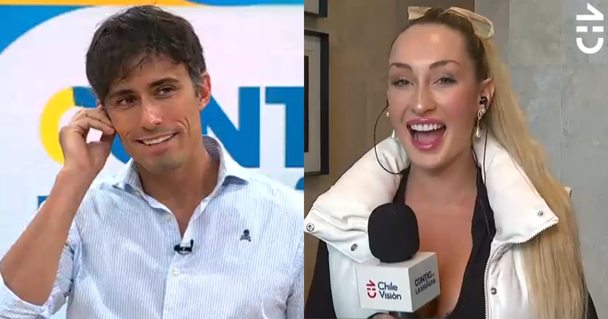 El sutil coqueteo de Fran Maira a Roberto Cox en matinal de CHV: 