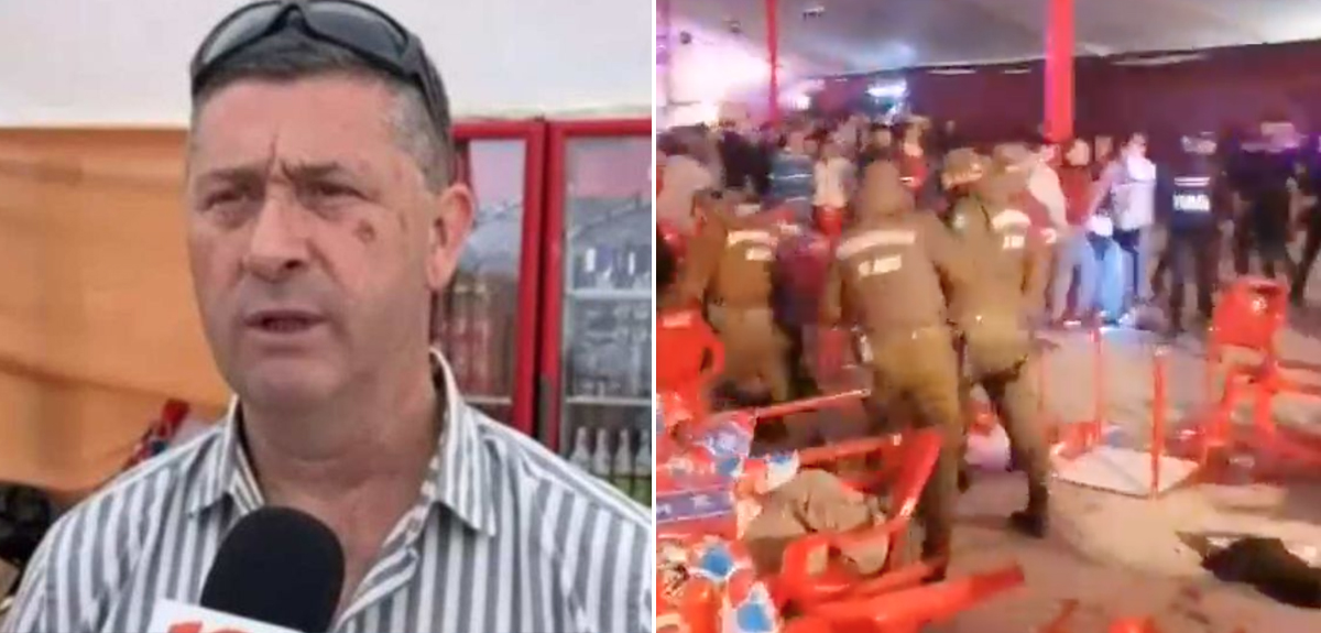 Brutal pelea a sillazos en fonda de Curicó terminó con detenidos: dueño dio insólita explicación