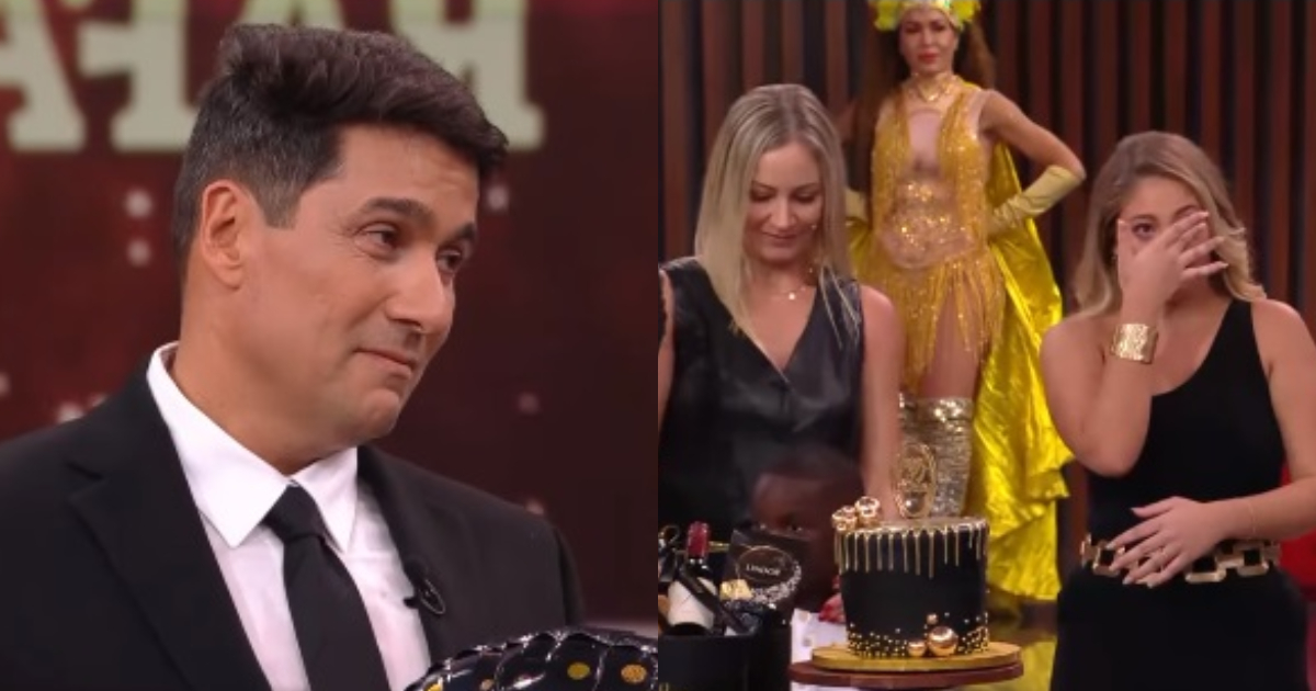 Rafael Araneda se emocionó hasta las lágrimas al recibir a su familia en su programa de TV