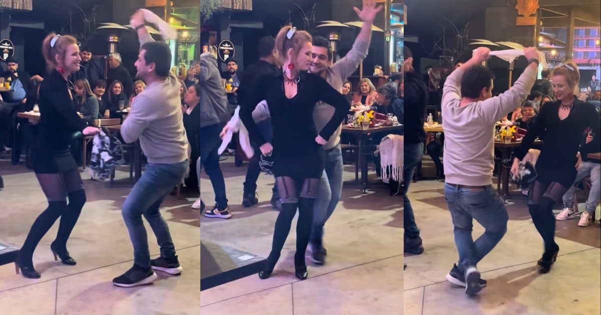 Sigrid Alegría deslumbró con elegante y sensual pie de cueca brava: 