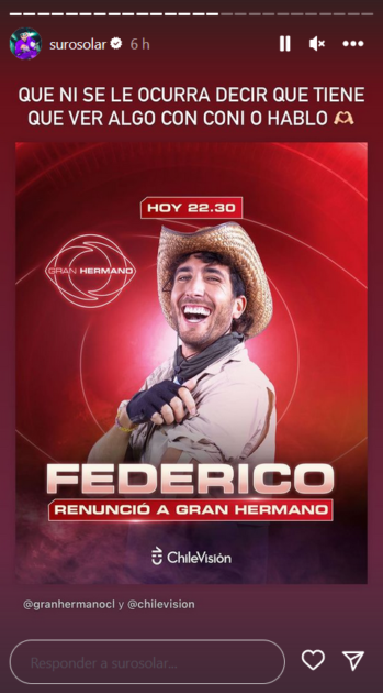 La advertencia del mánager de Cony tras renuncia de Fede a Gran Hermano.