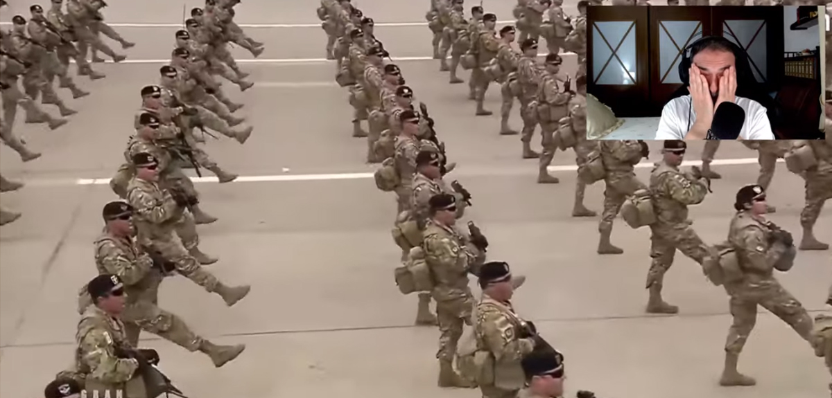 Hasta las lágrimas: youtuber español alucinó con Parada Militar chilena