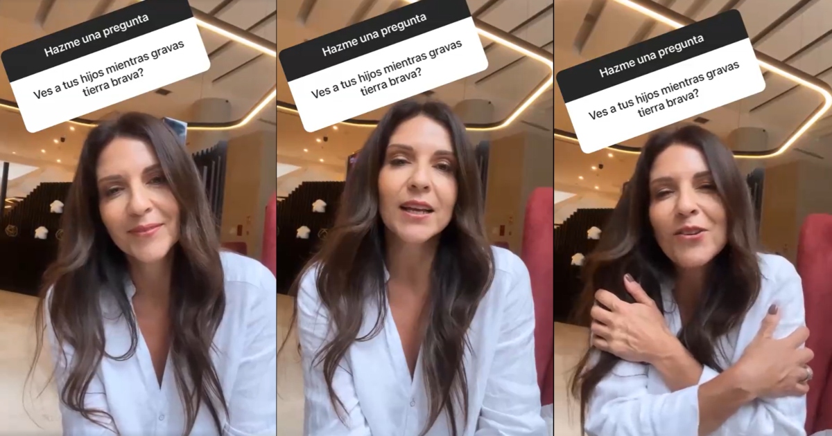 Karla Constant explica cómo lo hace para ver a sus hijos en medio de las grabaciones en Perú