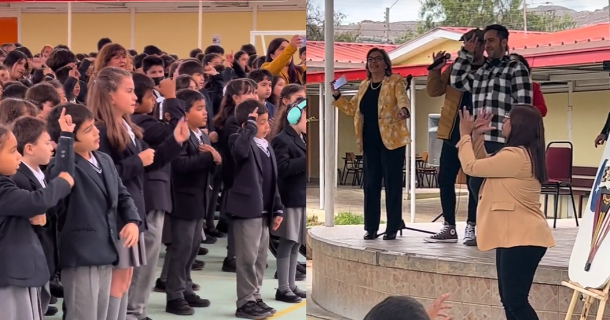 Estudiantes de Vallenar interpretaron canción de Los Vásquez en lengua de señas: video se viralizó