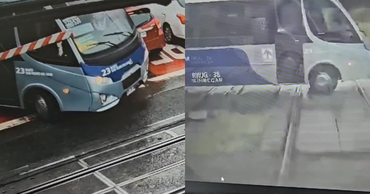 Revelan nuevos videos de accidente de microbús con Biotren: quedó en evidencia actuar del chofer