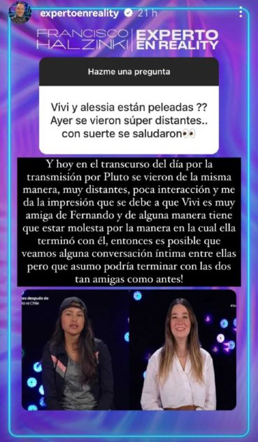 Revelan cómo terminó Alessia con Bambino mensaje
