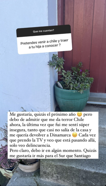 Natalia Arenita Rodriguez reveló sus miedos de venir a Chile por la delincuencia: “Me da terror”