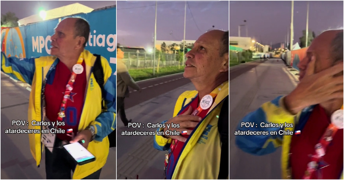 Periodista colombiano se emocionó hasta las lágrimas al apreciar atardecer desde Estadio Nacional