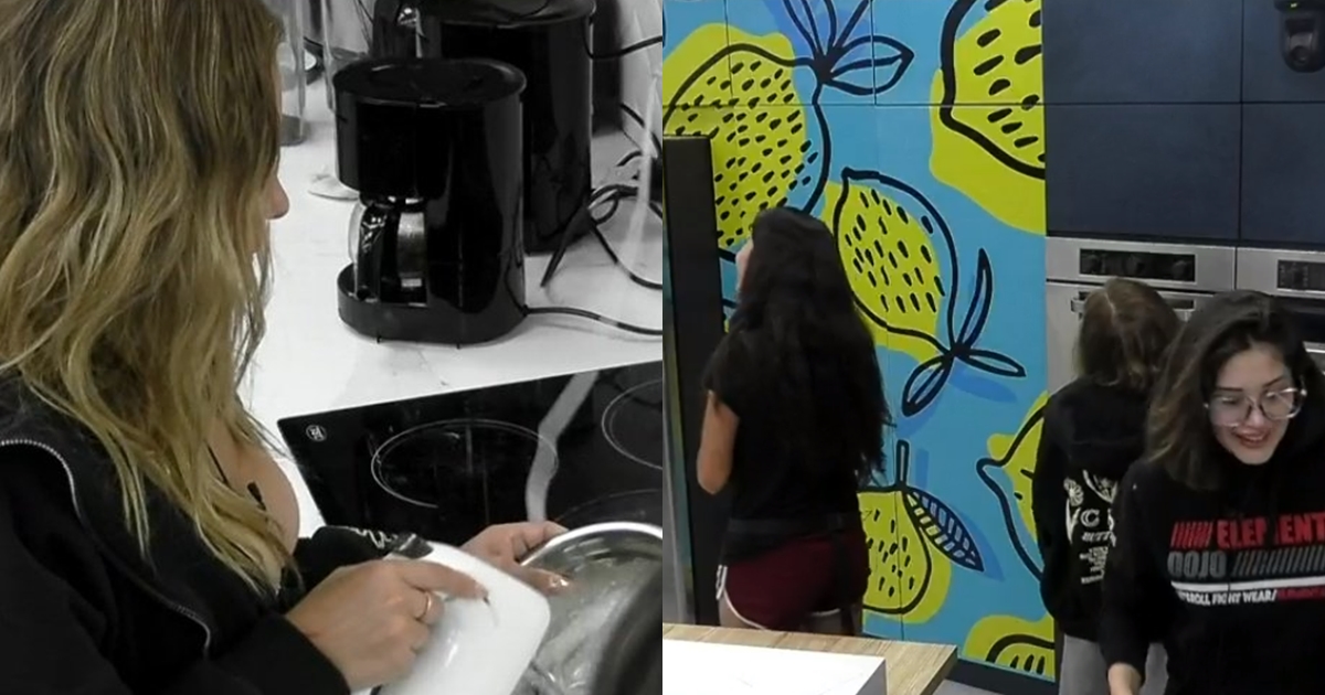 iCata y Skarleth sacaron risas tras sufrir chascarro en cocina de Gran Hermano: 