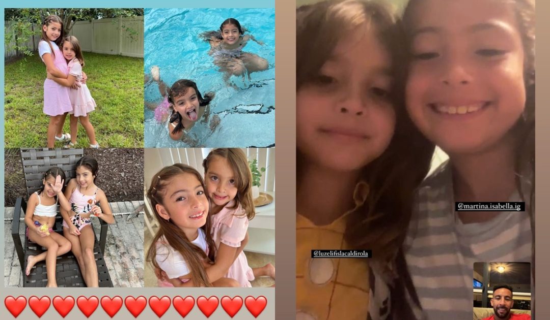Mauricio Isla mostró el tierno reencuentro de sus hijas en EEUU: Gala Caldirola reaccionó