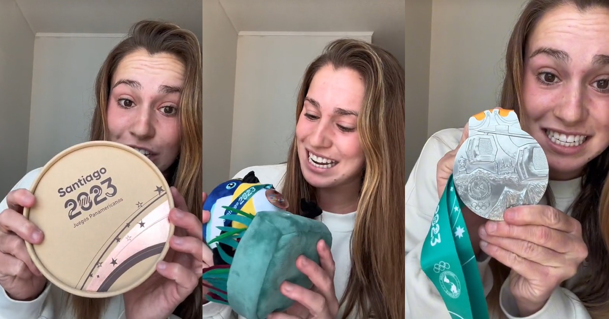 Clavadista canadiense mostró qué reciben tras ganar medallas en Santiago 2023: 